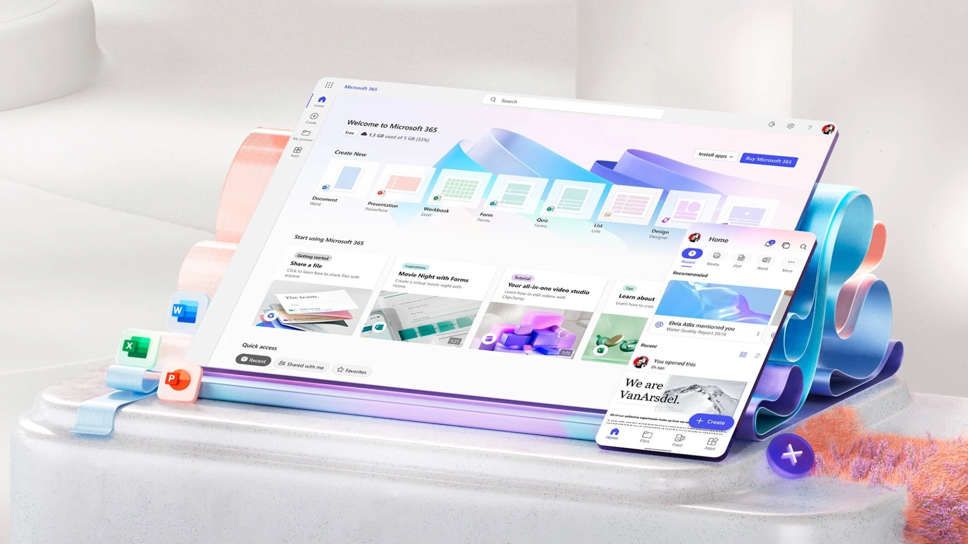 Aplicativos do Microsoft 365